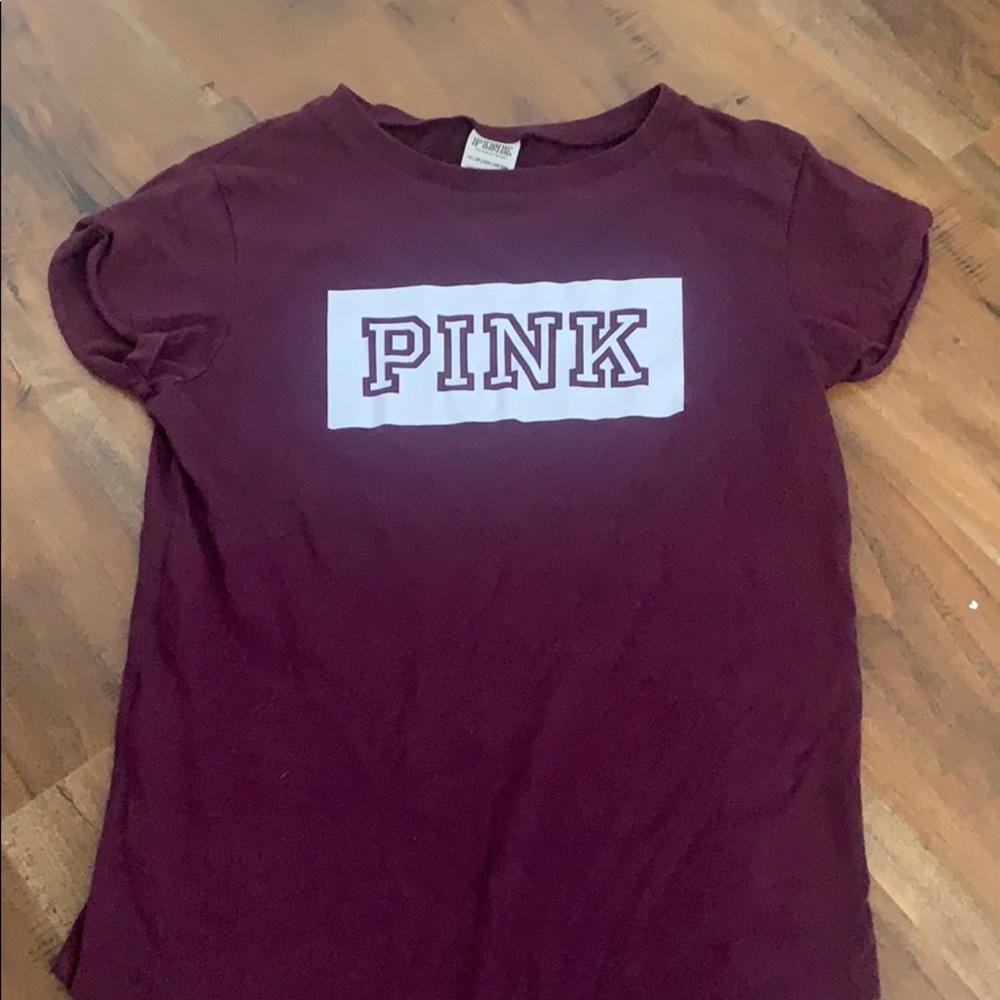 Lightweight Maroon PINK tee
